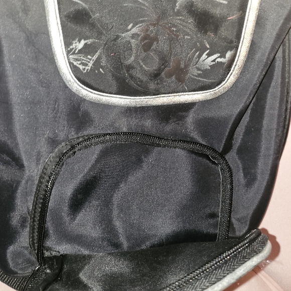 Disney RARE Black/Silver Tinkerbell Mini Backpack Bag - Picture 5 of 9
